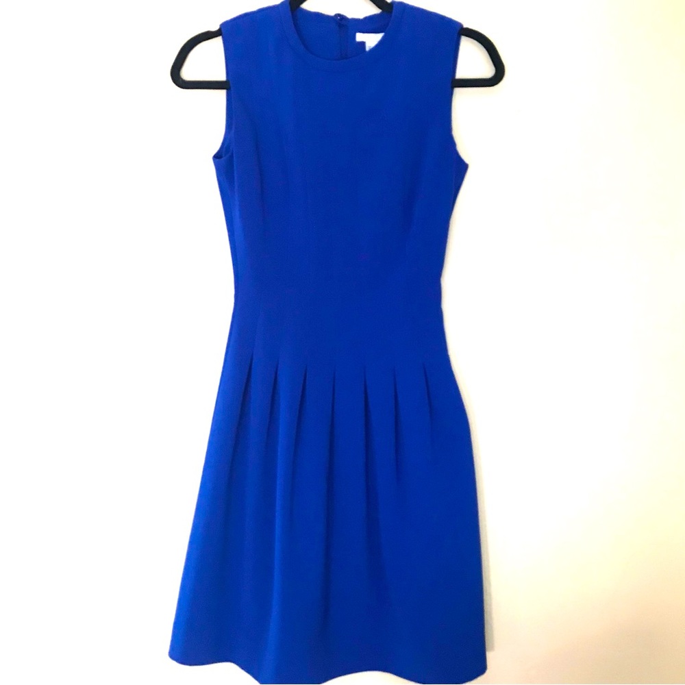 💙H&M blue plead dress💙